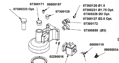 Форсунка M8x8 Nuova Simonelli Ø 1.75 (GIGLEUR M8X8 F.1,75)