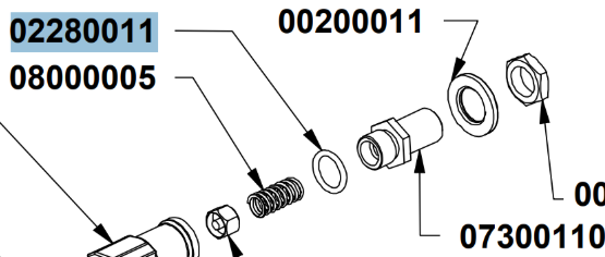 Уплотнительное кольцо R11 D19 Nuova Simonelli (GASKET O RING R11 D19 EP 851)