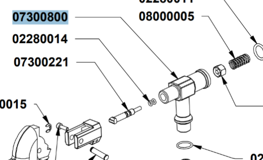 Корпус парового крана Nuova Simonelli (STEAM TAP BODY AURELIA II OT-57)