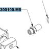 Фитинг крана кипятка 1/4*1/4 М8 Nuova Simonelli (DISCHARGE ATTACHMENT 1/4 1/4 + INT M8 OT-57 USA)